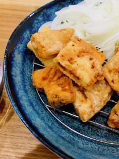 にんにく醤油&玉ねぎでメカジキの竜田揚げ-レシピのメイン写真
