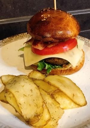 HBでブリオッシュバーガーバンズ生地-レシピのメイン写真