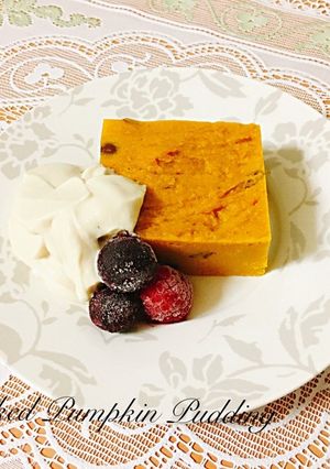 乳製品なし！焼きかぼちゃプディング-レシピのメイン写真