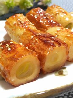 ねぎ詰め竹輪の串焼き~照り焼きダレ~-レシピのメイン写真
