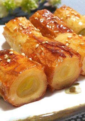 ねぎ詰め竹輪の串焼き～照り焼きダレ～-レシピのメイン写真