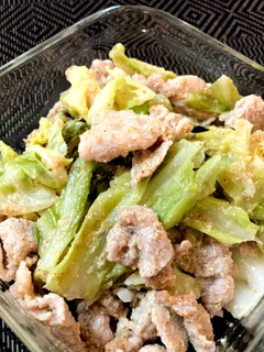 キャベツと豚肉のごま和えサラダ-レシピのメイン写真