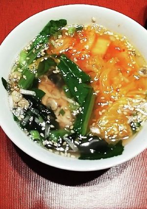 糖質制限 鯖とキムチのスープ ダイエット-レシピのメイン写真