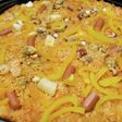 ホットプレートとトマトジュースでパエリア
