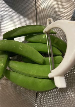絹さやの筋が取れない時は…-レシピのメイン写真