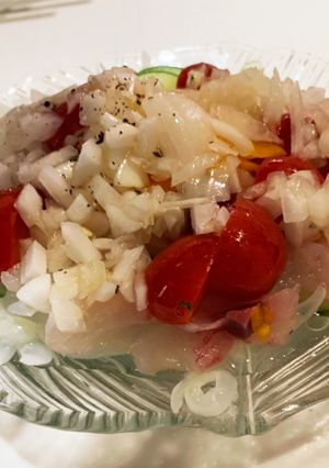 ゆかりのイブクロ　　鯛のカルパッチョ-レシピのメイン写真