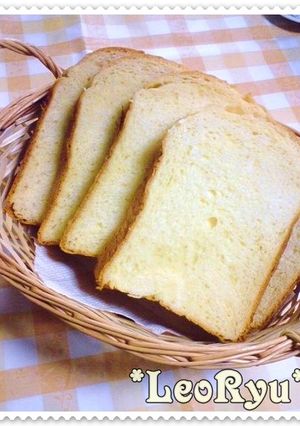 HB早焼きでプチリッチ★ふわふわ食パン★-レシピのメイン写真