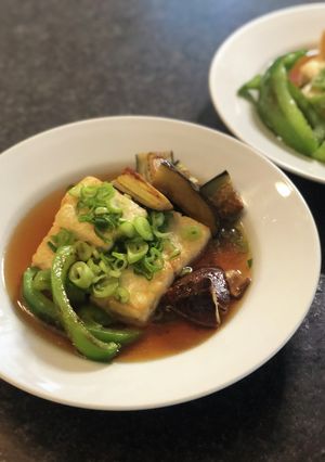 あげない揚げ出し豆腐❤️なすピーマン添え-レシピのメイン写真