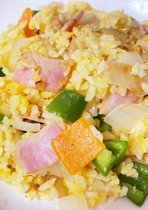 W粉末だし&野菜たっぷりチャーハン♪-レシピのメイン写真