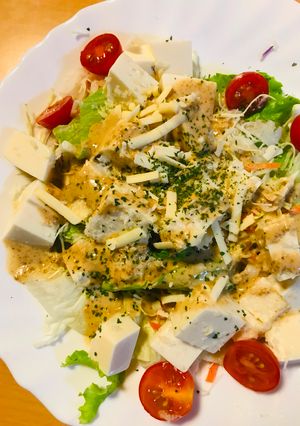 市販サラダ●チートマ豆腐サラダ-レシピのメイン写真
