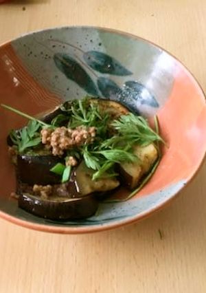 ナスのオイル焼き肉味噌かけ-レシピのメイン写真