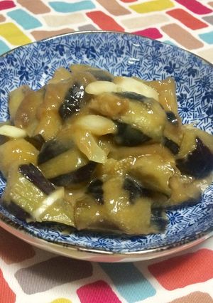超簡単☆こく旨♪♪♪ねぎ味噌茄子炒め！-レシピのメイン写真