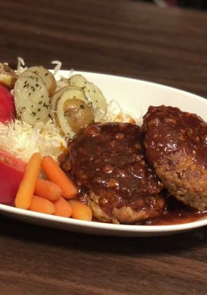 ハンバーグ　オムレツ風味-レシピのメイン写真