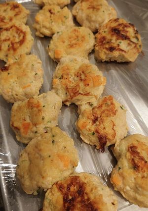 鶏と豆腐の簡単ハンバーグ(離乳食)-レシピのメイン写真