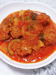 ミートボールのトマト煮込み-レシピのメイン写真