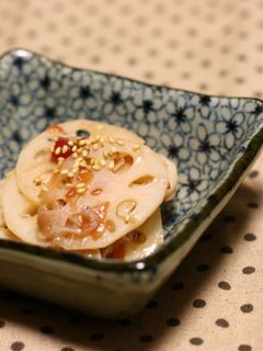 シャキシャキれんこんの梅肉和え-レシピのメイン写真