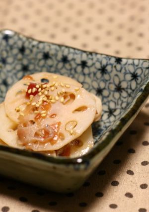 シャキシャキれんこんの梅肉和え-レシピのメイン写真
