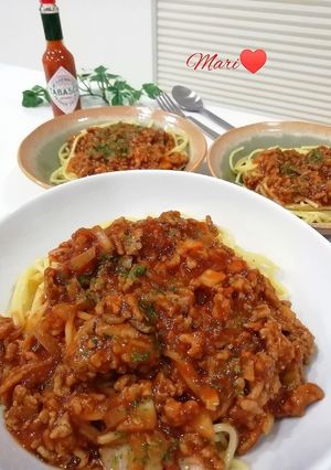肉まみれ☆簡単！手作りミートソースパスタ-レシピのメイン写真