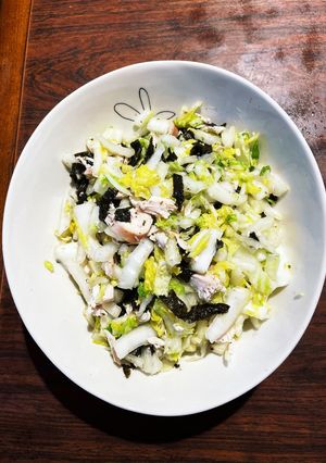 白菜とグリルチキンの塩揉み海苔サラダ-レシピのメイン写真