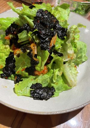 レタスと海苔でキムチサラダ-レシピのメイン写真
