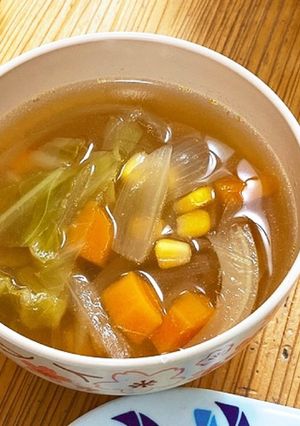 大人数向け！野菜マシマシコンソメスープ-レシピのメイン写真