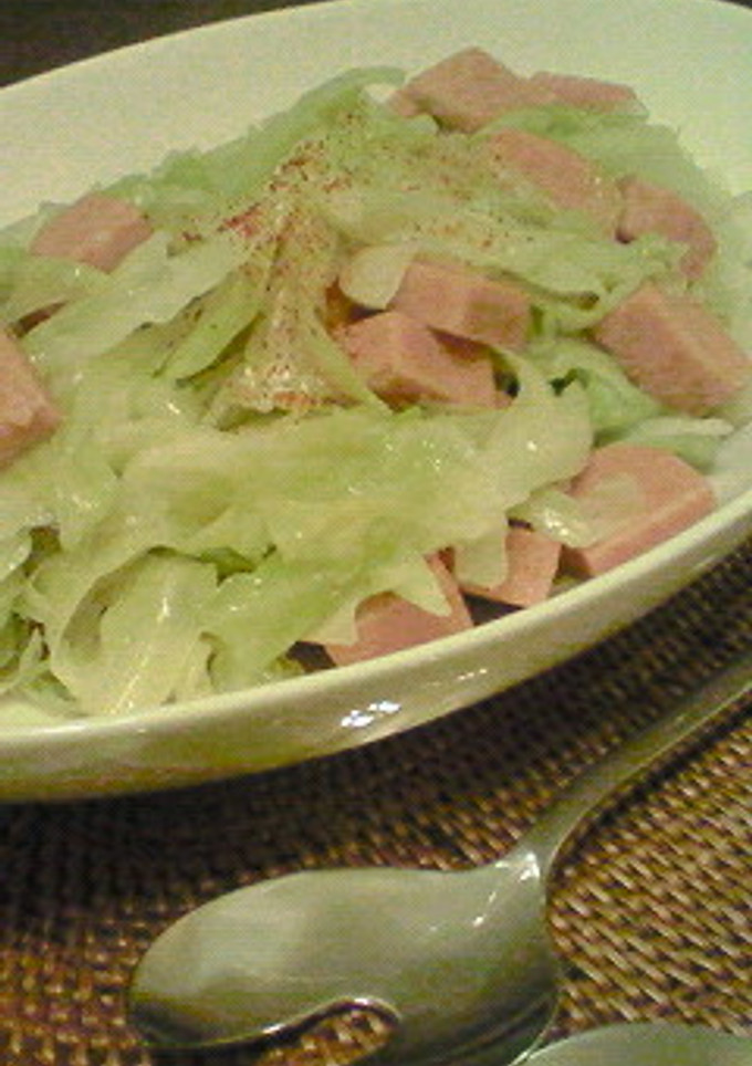 和風？！SPAM＆キャベツのごま油炒め-レシピのメイン写真