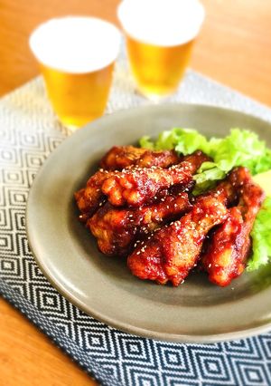 手羽元で作る☆我が家のヤンニョムチキン-レシピのメイン写真