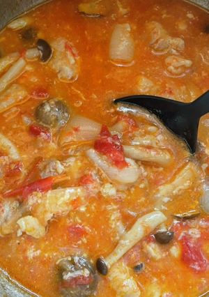 ホットクック 鶏肉ときのこのトマト煮-レシピのメイン写真