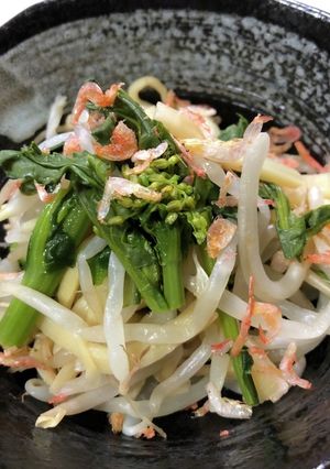 レンジde簡単菜の花和物3分クッキング☆-レシピのメイン写真