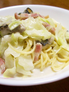 牡蠣とベーコンのパスタ-レシピのメイン写真