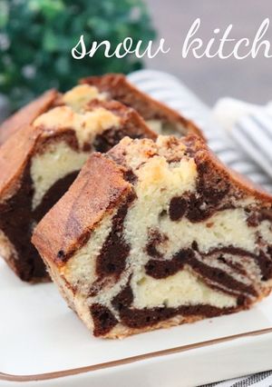 ココアのマーブルパウンドケーキ-レシピのメイン写真