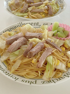 焼豚(焼豚)和風パスタ-レシピのメイン写真