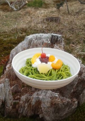 抹茶小倉スパゲッティ-レシピのメイン写真