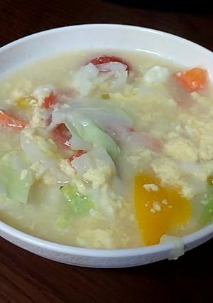 野菜たっぷり卵スープ-レシピのメイン写真