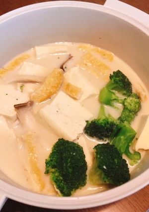 ヘルシー豆乳スープ-レシピのメイン写真
