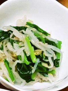 簡単☆もやしとかぶの葉ナムル-レシピのメイン写真