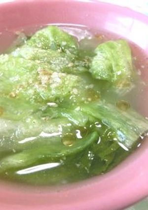 塩麹で深美味い♪レタスのうま塩中華スープ-レシピのメイン写真