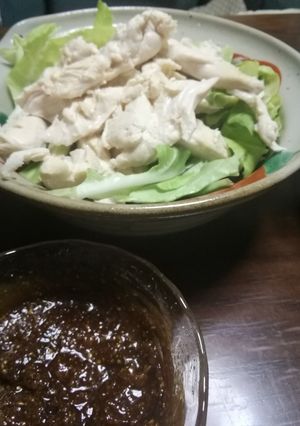 蒸笹身と味噌だれ-レシピのメイン写真