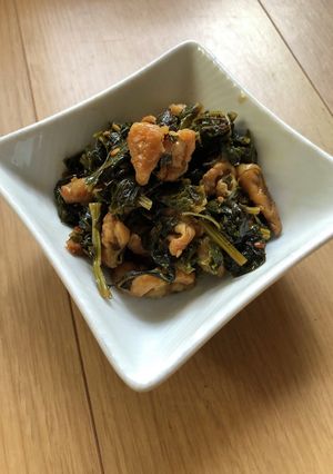 鶏皮と大根葉の山椒佃煮【ご飯の友】-レシピのメイン写真