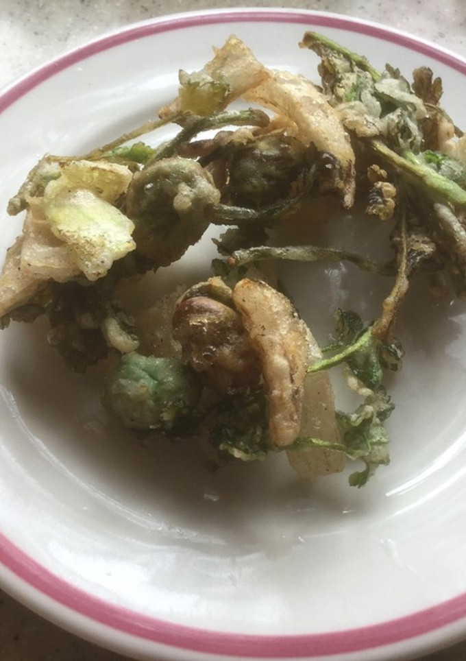 せりとそら豆のかき揚げ-レシピのメイン写真