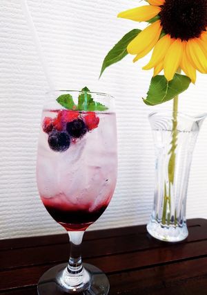 自家製ティーシロップの炭酸割り-レシピのメイン写真