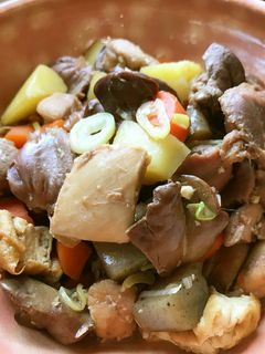 鶏モツ煮-レシピのメイン写真