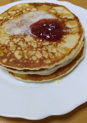 しっとりふっくらホットケーキ-レシピのメイン写真