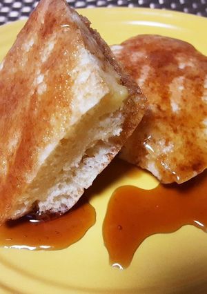ホットケーキと黒蜜　-レシピのメイン写真