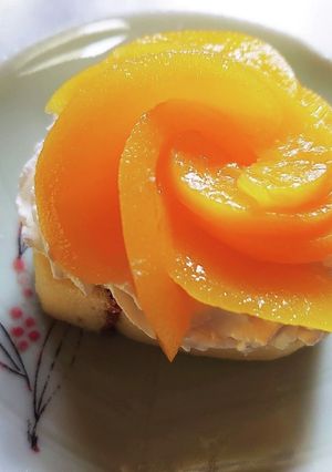 桃のバラケーキ-レシピのメイン写真