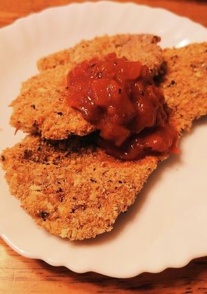 豚ヒレ肉の揚げないミラノ風カツレツ-レシピのメイン写真