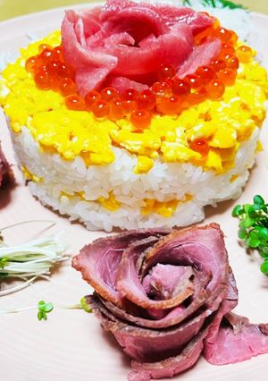 母の日嬉しい!!!ワンプレートちらし寿司-レシピのメイン写真