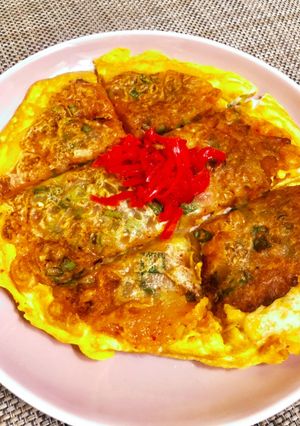 キムチ入りネギ焼きチヂミ風-レシピのメイン写真