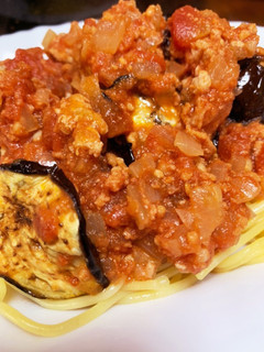 焼きナスのミートスパゲティ✨-レシピのメイン写真