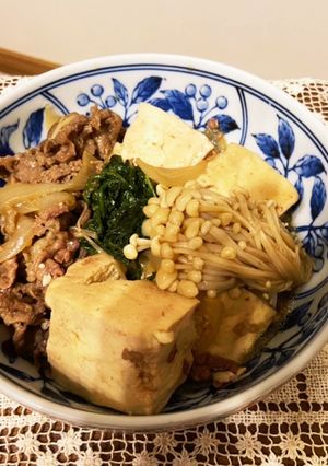 豆腐が主役　豆腐と牛肉の煮物-レシピのメイン写真